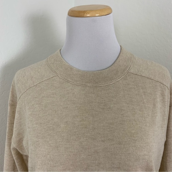 J Crew Crewneck Cotton Cashmere Pullover Sweater in Natural - Picture 8 of 13